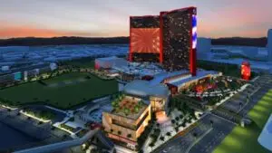 An ariel view of the Hilton Resorts World