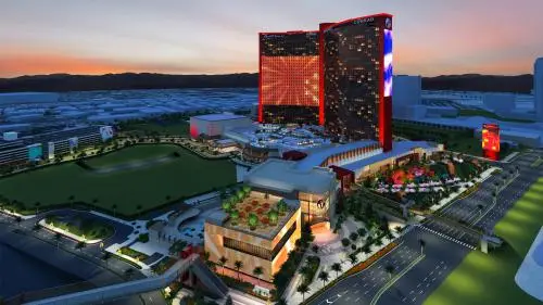 An ariel view of the Hilton Resorts World