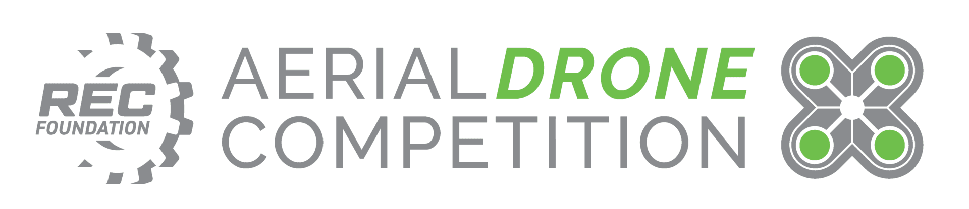 Aerial Drone Competition logo with gray color with no background