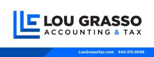 Lou grasso accounting & tax logo.