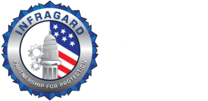 InfraGard logo, partnership for protection.