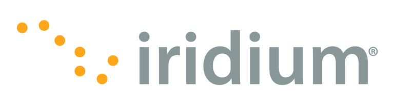 Iridium logo with yellow dots.
