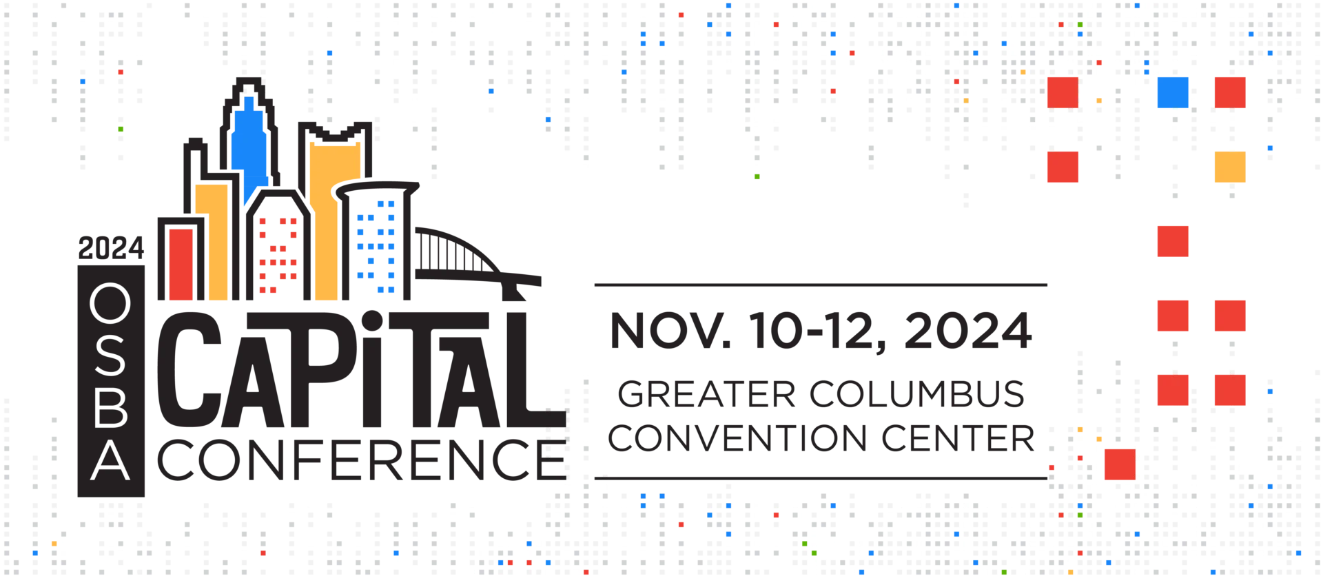 Capitol Conferences logo with skyline.