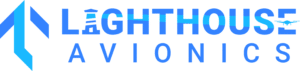 Lighthouse Avionics logo with drone.