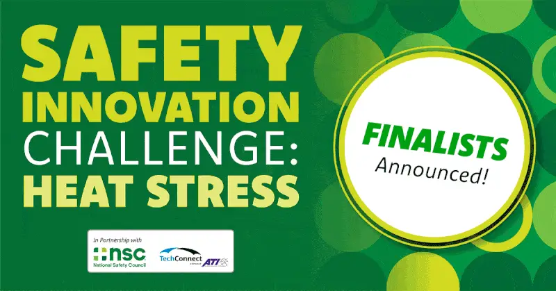 Safety Innovation Challenge: Heat Stress finalists announced