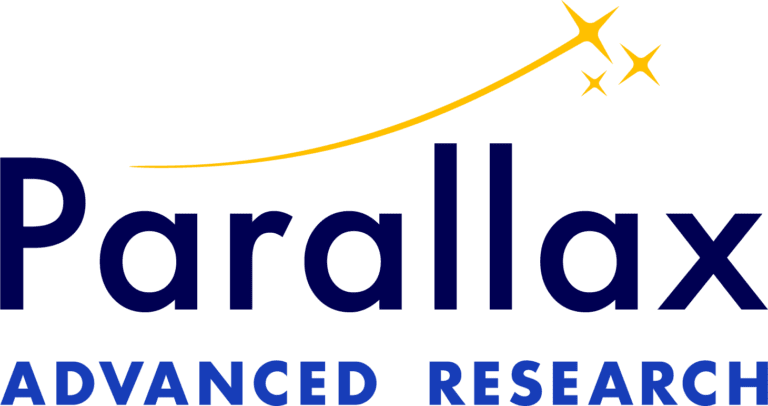 Parallax Advanced Research logo with stars.