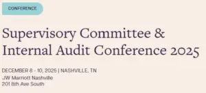 Supervisory Committee Conference 2025, Nashville, December.