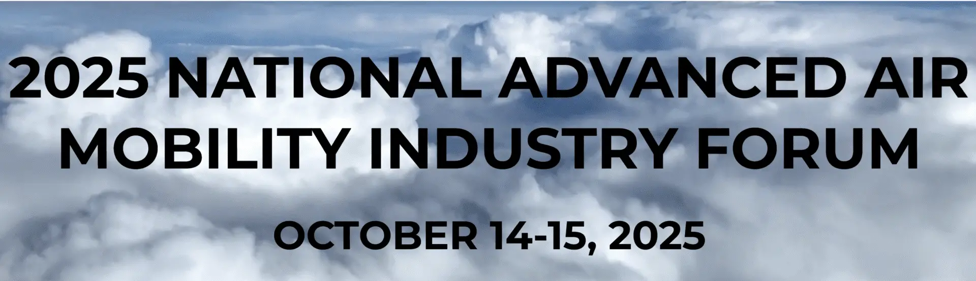 Air Mobility Forum 2025 announcement banner.